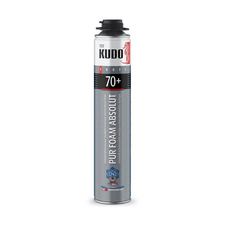 Пена полиуретановая монтажная KUDO Proff 70+ Arktika Nord 1 л