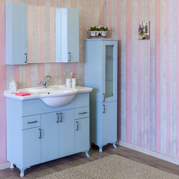 Мебель для ванной Sanflor Глория 105, серая