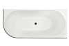 Акриловая ванна Royal Bath Nero RB710302BL-R-BL правая, белая, с черным бортом, 170x78