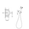 Гигиенический душ Rose R0105 со смесителем, хром фото 2