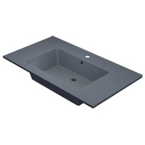 Раковина Uperwood Parma Quartz 291003010 серая матовая, бетон, 86x47.5