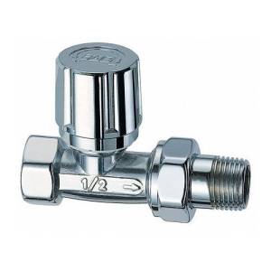 Вентиль FAR термостатный прямой 1/2 ВР, серебрянное покрытие , EPDM