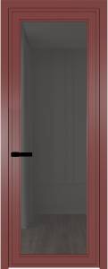Межкомнатная дверь Profil Doors 1 AGP цвет профиля Красный антрацит, стекло безопасное 6 мм тонированное 700x2000