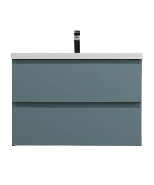 Тумба с раковиной BelBagno Kraft 75 Голубой матовый, раковина CZR-8070-75