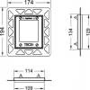 Рамка для монтажа кнопки TECE Square Urinal 9242649 хром фото 2