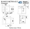 Мойка кухонная Blanco Metra 45 S Compact 525913 черный фото 4