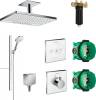 Душевой комплект Hansgrohe Rainmaker Select 460 (2 jet) 24004400 + 27648400 + 26455000 + 15734400 + 15736400