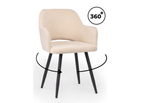 Стул на металлокаркасе Notta Эолин 631716 Бежевый (glory 03)