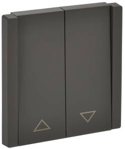 Выключатель жалюзи IEK Forte&Piano FP-V15-0-10-1-K03 серый