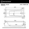 Акриловая ванна WHITECROSS Wave 170x70 акрил с каркасом фото 2