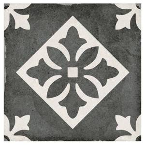 Декор Equipe Art Nouveau 24416 Padua Black 20x20