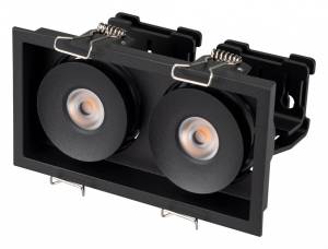 Встраиваемый светильник Arlight Cl-Simple-S148X80-2X9W Warm3000 (Bk, 45 Deg) 028151