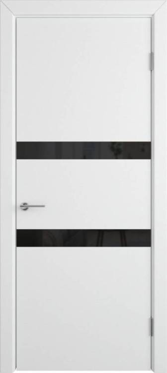 Межкомнатная дверь Владимирская Фабрика Дверей Niuta Polar стекло Black Gloss 600x2000