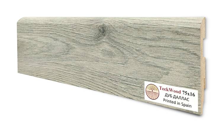 Плинтус Teckwood Цветной Дуб Даллас 2000x75x16