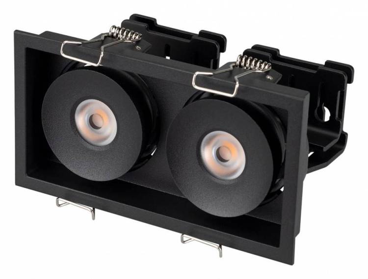 Встраиваемый светильник Arlight Cl-Simple-S148X80-2X9W Warm3000 (Bk, 45 Deg) 028151