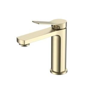 Смеситель для раковины Vincea Arco VBF-4AR01BG брашированное золото