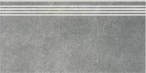 Ступень Kerama Marazzi Королевская дорога SG614620R/GR серый темный обрезной 30х60