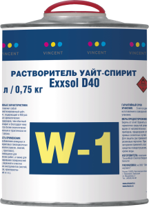 Уайт-спирит Vincent Exxsol D40 W1 1 л