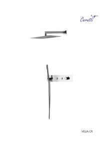 Душевая система Cerutti Spa Velia CR CT10398 хром