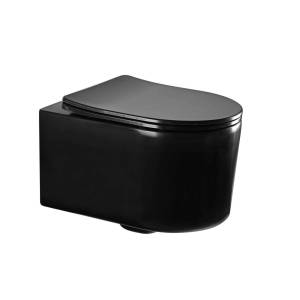 Унитаз подвесной Aquatek Мия AQ2004-MB безободковый, с крышкой-сиденьем микролифт