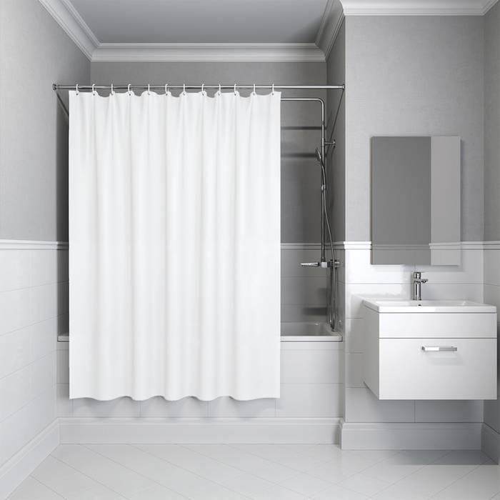 Штора для ванной Iddis Promo P02PE18i11 PE, 200x180, белый