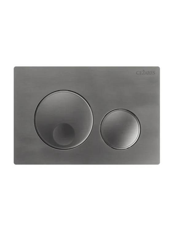 Кнопка смыва Cezares Relax RELAX-BTN-GM пластик, цвет оружейная сталь