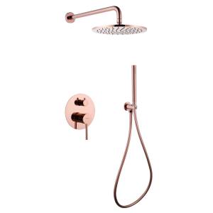 Душевая система Abber Wasser Kreis AF8118RG розовое золото, встраиваемая