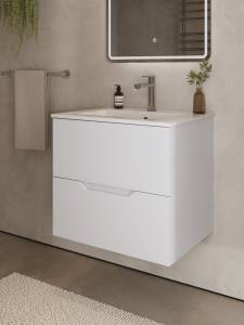 Тумба с раковиной Agger Свит SWE600ETWH-3610W белая матовая, 60 см