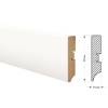 Напольный плинтус ProfBuild PLMDF14 A-1 Белый 2070x82x16 фото 2