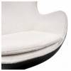Кресло Bradex Home Egg Style Chair RF 0696 черный/белый/экокожа фото 6