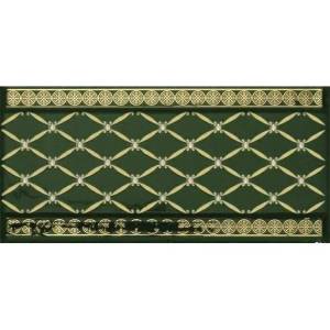 Бордюр Ape Ceramica Noblesse S002060 Cenefa Delis Verde Botella Gold 10x20