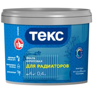 Эмаль акриловая Текс Универсал Для Радиаторов полуглянцевая белая 0.4 л