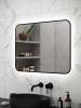 Зеркало Watersense Rita Black Soft Line W00919 LED подсветка, сенсор на взмах, 80x60 фото 6