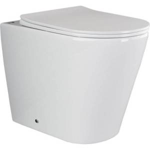 Унитаз приставной Ceramica Nova Highlight Rimless CN1812 безободковый, с крышкой-сиденьем микролифт