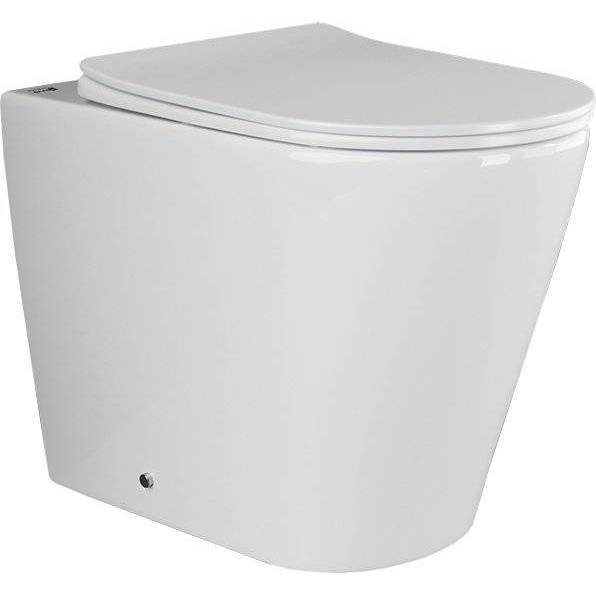 Унитаз приставной Ceramica Nova Highlight Rimless CN1812 безободковый, с крышкой-сиденьем микролифт