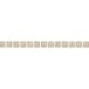 Бордюр Kerama Marazzi Ричмонд POF002 Карандаш Бисер Белый Золото 1.4x20