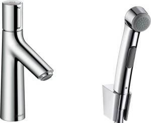 Смеситель для раковины Hansgrohe Talis Select S 72291000 с гигиеническим душем, с донным клапаном Push-Open
