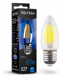 Светодиодная лампа Voltega Crystal VG10-C1E27cold6W-F