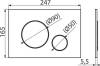 Кнопка смыва AlcaPlast THIN M678 черный матовый фото 2