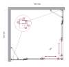 Душевой уголок BelBagno LUCE-AH-22-130/125-C-Cr профиль хром, стекло прозрачное, 130x125x195 фото 2