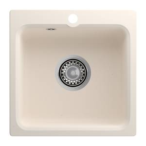 Мойка кухонная ЭкоМ 430.331 белый, 43x43