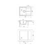 Мойка кухонная Uperwood UPD-202 391020212 туман, 62x48 фото 5