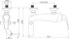 Смеситель для ванны с душем Lemark Swan LM5402BG фото 2