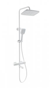 Душевая стойка Wonzon & Woghand WW-B3016-T1-MW с термостатом, белый