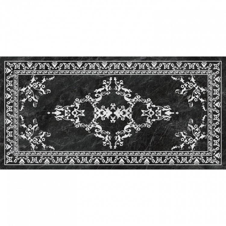 Керамогранит Kerama Marazzi Риальто SG592702R Серый тёмный декорированный лапп. 119.5x238