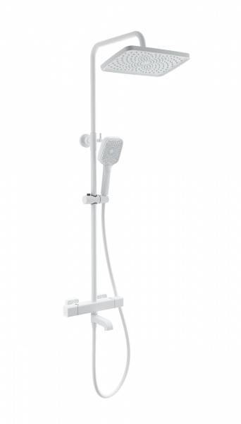 Душевая стойка Wonzon & Woghand WW-B3016-T1-MW с термостатом, белый