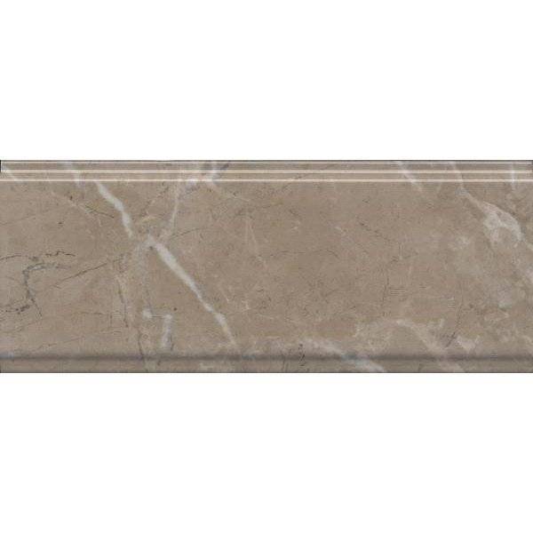 Бордюр Kerama Marazzi Серенада BDA027R Бежевый Темный Глянцевый Обрезной 12x30