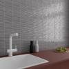 Керамическая плитка Dna Tiles Flash Bars 124413 Graphite Glossy 13x13 фото 6