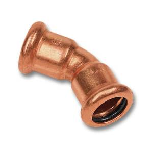 Отвод медный Sanha 6041, 45 гр. ВПр-ВПр 22