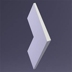 Дизайнерская панель Artpole E-0047 NORD PLATINUM ГЛЯНЕЦ 15.1x3x34.8